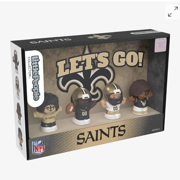 Little people fisher price NFL New Orleans  Saints NIB - Picture 3 of 5